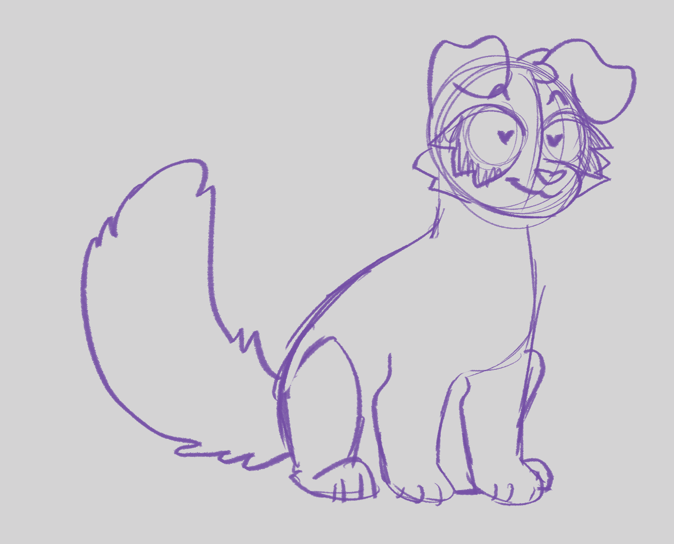 wags tail